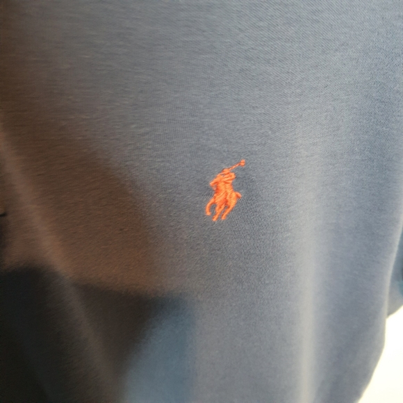Polo Ralph Lauren Mens Blue Polo Shirt MEDIUM - Picture 4 of 7